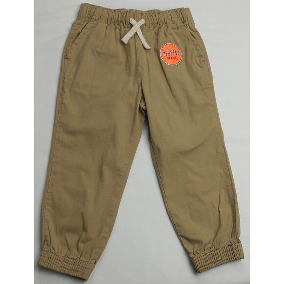 The Children's Place Toddler Boys 3T Stretch Pants Pull On Jogger Pants Flax NWT - Picture 1 of 7